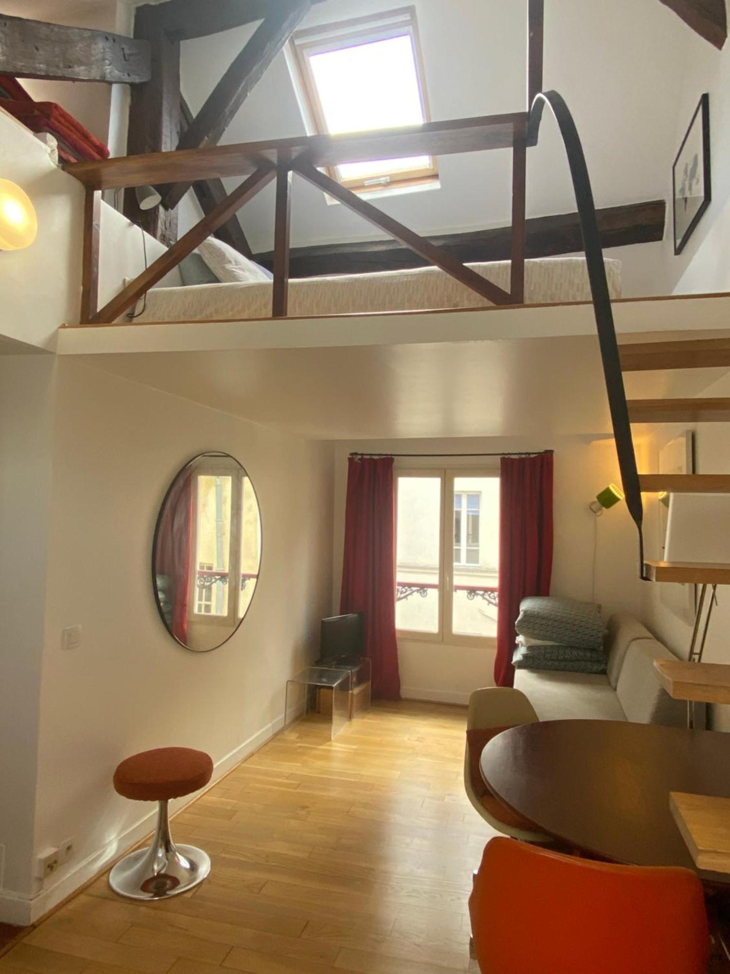 Marais Studio With Mezzanine Paris Exterior photo